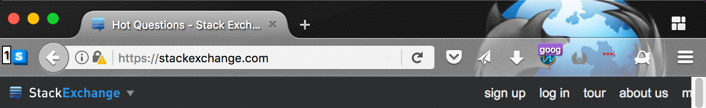 StackExchange.com Insecure Connection
Screenshot